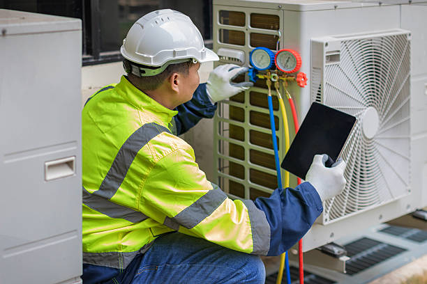 Professional Hvac technician working in Spring Valley, NY
